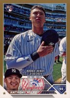 2023 Topps Update #US77 Anthony Volpe Gold Baseball Card