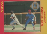 1988 Star Nova Edition #129 Mike Schmidt Career Info 1 Baseball Card