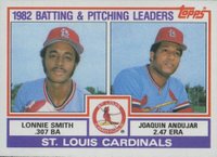 1983 Topps #561 Cardinals Batting & Pitching Leaders Baseball Card