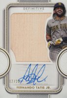 2022 Topps Definitive Autographed Relic Collection #ARCFTJ Fernando Tatis Jr. Baseball Card