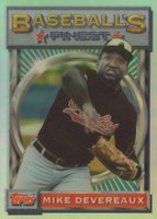 1993 Finest #74 Mike Devereaux Refractor Baseball Card