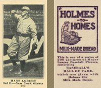 1916 Holmes for Homes Bread #102 Hans Lobert Baseball Card