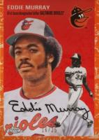 2023 Topps Chrome Platinum Anniversary #423 Eddie Murray Platinum Toile White/Orange Refractor Baseball Card