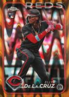 2024 Topps Chrome #44 Elly de La Cruz Gold Raywave Baseball Card