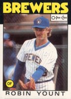 1986 O-Pee-Chee #144 Robin Yount Baseball Card