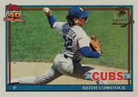 1991 Topps Desert Shield #337 Keith Comstock Baseball Card