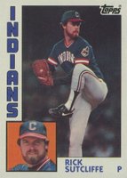 1984 Topps #245 Rick Sutcliffe Baseball Card