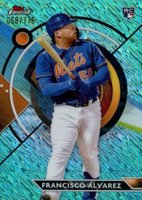 2023 Topps Finest #86 Francisco Alvarez Aqua Shimmer Baseball Card