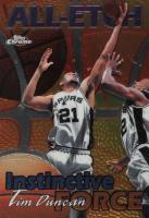 1999 Topps Chrome All-Etch #AE16 Tim Duncan Basketball Card