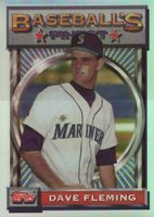 1993 Finest #196 Dave Fleming Refractor Baseball Card