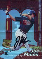 2002 Bowman's Best  #110 Joe Mauer Autographed-Red Baseball Card
