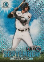 2023 Bowman Mega Box Chrome Sights on September #SOS1 Jordan Lawlar Baseball Card