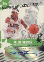 2006 Topps Marks of Excellence  #ME-AI Allen Iverson Basketball Card