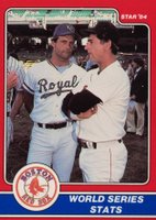 1984 Star Yastrzemski #4 Carl Yastrzemski World Series Stats Baseball Card