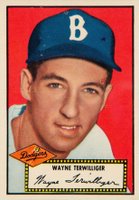 1952 Topps #7b Wayne Terwilliger Black Back Baseball Card