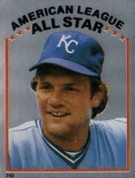 1981 Topps Stickers #243 George Brett Baseball Card
