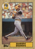 1987 Topps #320 Barry Bonds Baseball Card