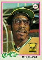 1978 Topps #55 Mitchell Page Baseball Card