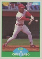 1989 Score #104 Chris Sabo Baseball Card