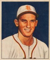 1950 Bowman #251 Les Moss Without Copyright Baseball Card