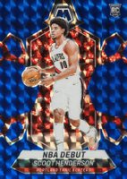 2023 Panini Mosaic #255 Scoot Henderson Blue Basketball Card