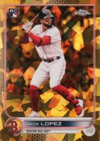 2022 Topps Chrome Sapphire Edition #418 Jack Lopez Gold Baseball Card
