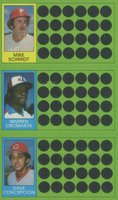 1981 Topps Scratch-Offs # Dave Concepcion/Mike Schmidt/Warren Cromartie Baseball Card