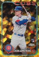 2024 Topps Chrome Sapphire #407 Pete Crow-Armstrong Gold Baseball Card