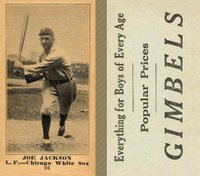 1916 Gimbels #86 Joe Jackson Baseball Card