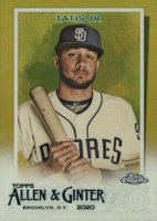 2020 Topps Allen & Ginter Chrome #115 Fernando Tatis Jr. Gold Refractor Baseball Card