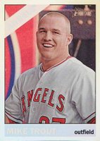 2015 Topps Heritage  #500 Mike Trout Foil Baseball Card