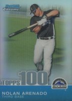 2010 Bowman Chrome Topps 100 Prospects #TPC49 Nolan Arenado Refractor Baseball Card