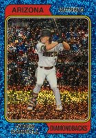 2023 Topps Heritage #209 Corbin Carroll Chrome-Blue Sparkle Refractor Baseball Card