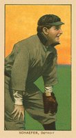 1909 White Borders Ghosts, Miscuts, Proofs, Blank Backs & Oddities #420 Germany Schaefer Detroit Baseball Card
