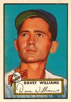 1952 Topps #316 Davey Williams Baseball Card