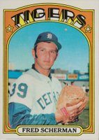 1972 Topps #6 Fred Scherman Baseball Card