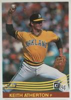 1984 Donruss #497 Keith Atherton Baseball Card