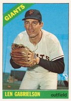 1966 Topps #395 Len Gabrielson Baseball Card