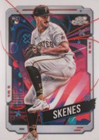 2024 Topps Chrome Cosmic #30 Paul Skenes White Hole Refractor Baseball Card