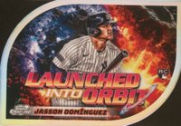2024 Topps Chrome Cosmic Launched Into Orbit #15 Jasson Dominguez Baseball Card