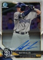 2018 Bowman Chrome Prospects Autographs #BCPAAAL Austin Allen Baseball Card