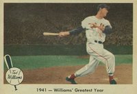 1959 Fleer Ted Williams #16 1941- Williams Greatest Year Baseball Card