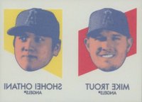 2020 Topps Heritage Tattoos #3 Mike Trout/Shohei Ohtani Baseball Card