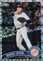 2011 Topps Chrome #20 Derek Jeter X-Fractor Baseball Card