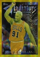 1996 Finest #145 Dennis Rodman Refractor Basketball Card