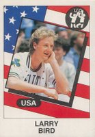 1986 Panini Supersport Italian #130 Larry Bird Basketball Card