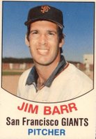 1977 Hostess #83 Jim Barr Hand Cut Baseball Card