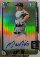 2015 Bowman Chrome Draft Pick Autograph #BCAMW Mike Nikorak Refractor Baseball Card