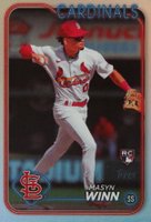 2024 Topps #480 Masyn Winn Rainbow Foil Baseball Card