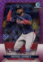 2023 Bowman Mega Box Chrome #76 Michael Harris II Pink Baseball Card